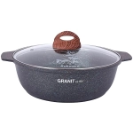 Кастрюля-жаровня 3л «Granit ultra» (blue) со стеклянной крышкой жгг31а