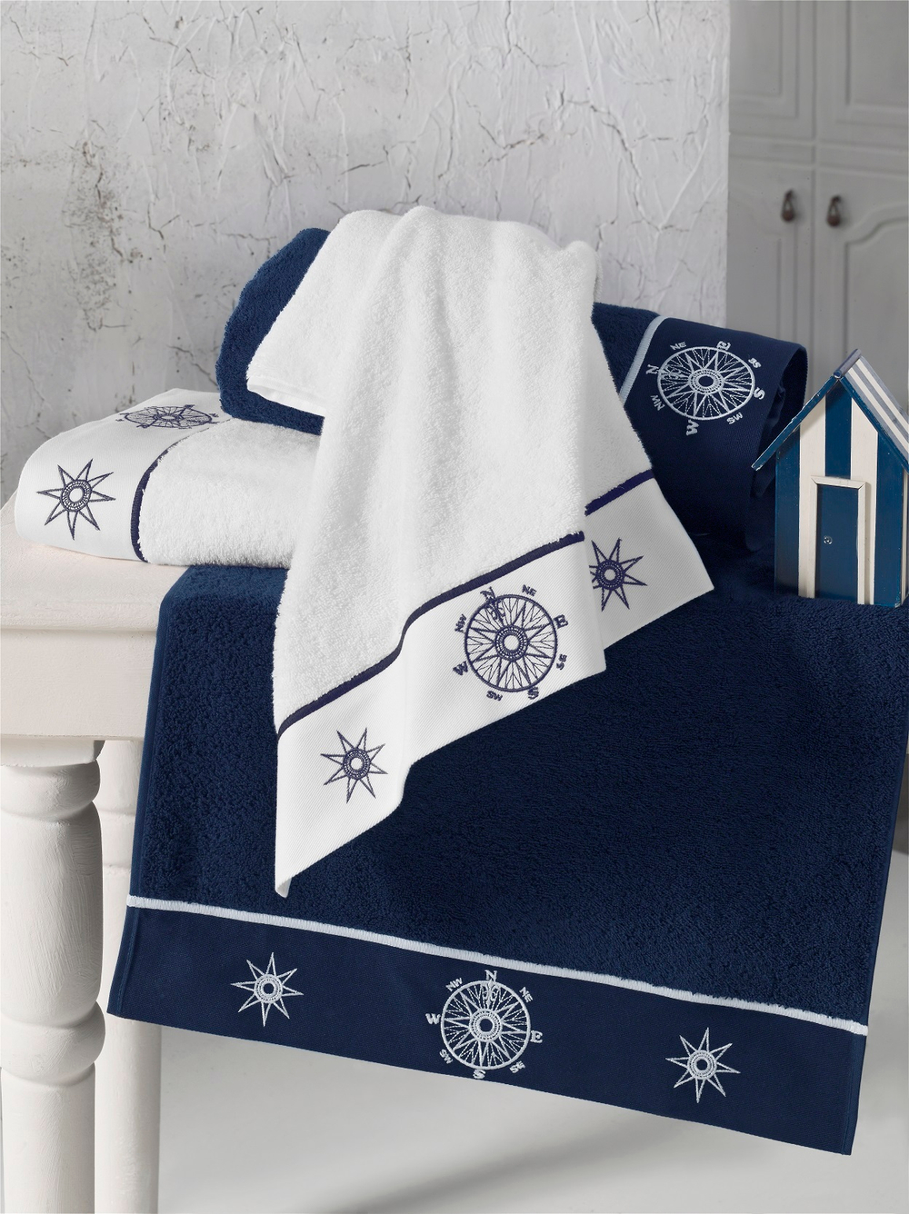 Полотенце 50x100 Soft Cotton Marine Lady темно-синее