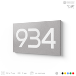 Номер на дверь 934, табличка на дверь для офиса, квартиры, кабинета, аудитории, склада, серая 120х70 мм, Айдентика Технолоджи