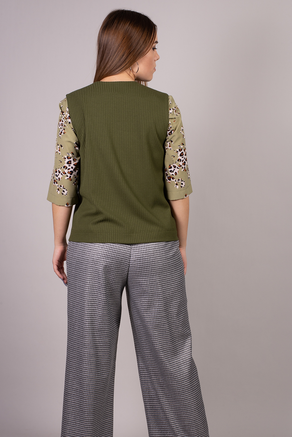 Жилет женский 3199зп, Болотный #69Б063199зп