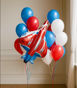 Фольгированный шар-фигура «Истребитель красный», 99 см