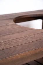 Стол дубовый для гриля Big Green Egg ХL (тёмный дуб), Craftico