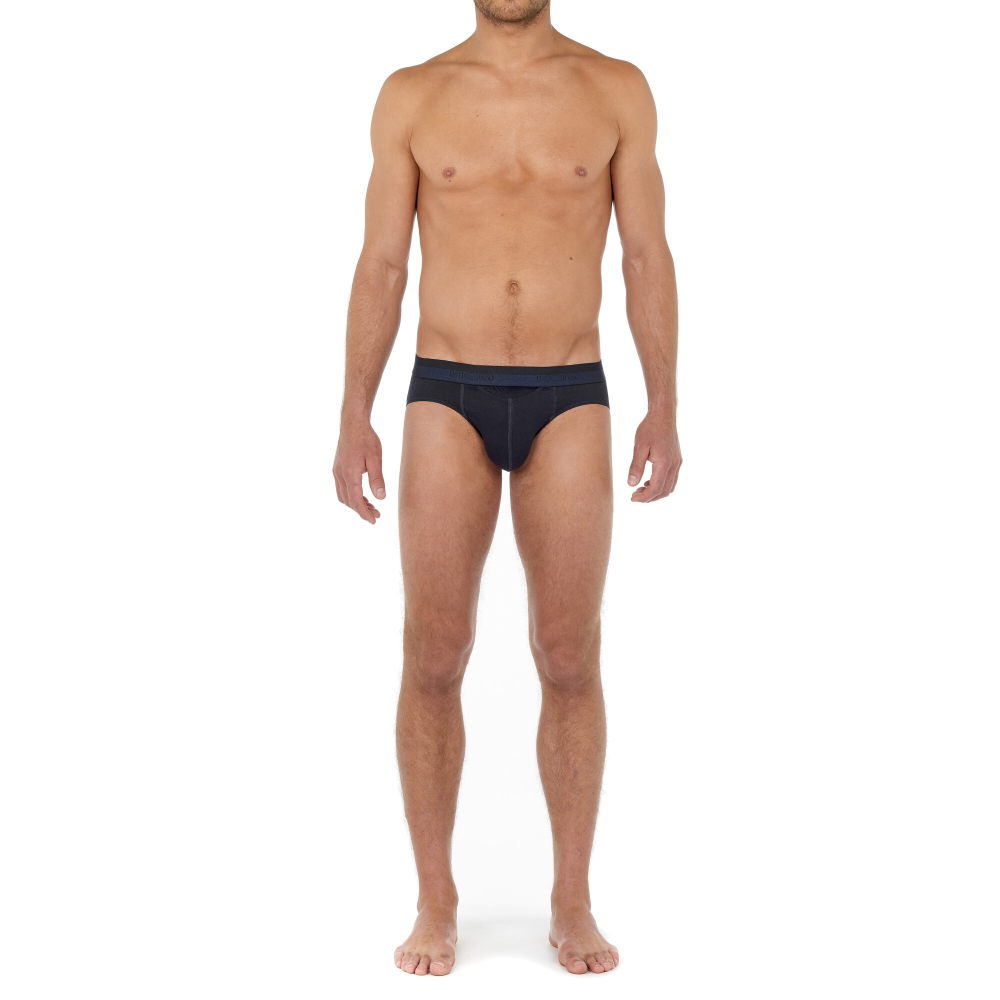 Мужские трусы брифы темно-синие HOM HO1 Mini Briefs HO1 359521_4000RA