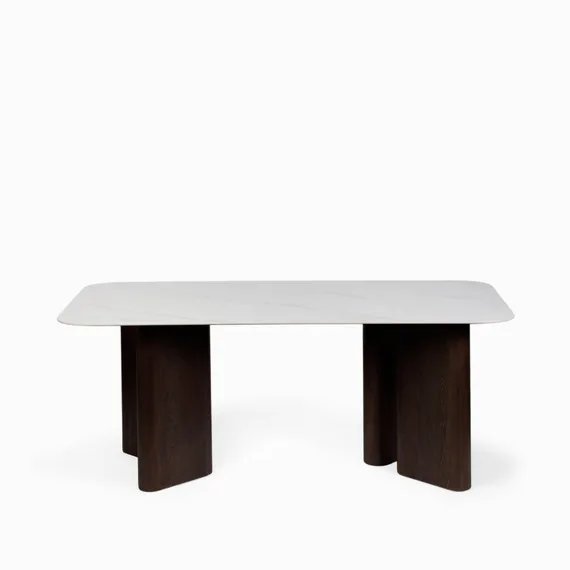 Обеденный стол Fabio 180х90 см, белый камень