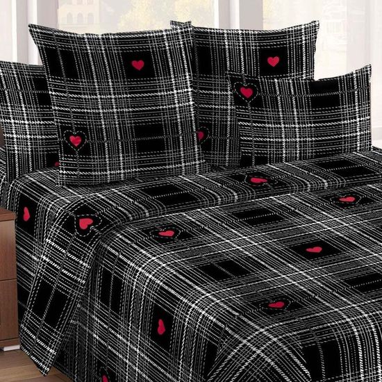 Полуторный комплект постельного белья Уютный сад поплин