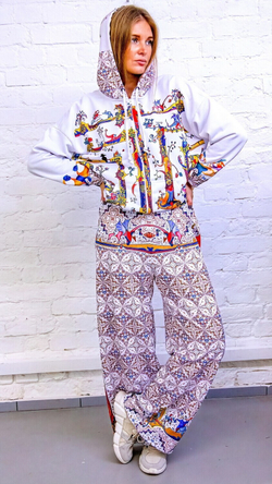 Широкие брюки "Лабиринт"