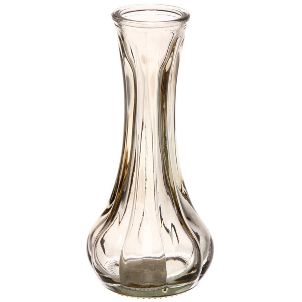 Ваза стеклянная «Муза» 4*16см медовая