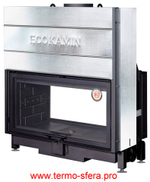 Каминная топка Экокамин ВЕГА 1000 TB туннельная черный шамот