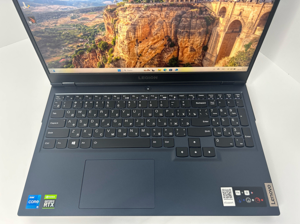 Ноутбук Lenovo Legion 5 15ITH6H (82JH009KRK) 15.6"/Intel Core i5-11400H/RAM 16GB/SSD 512GB/nVidia GeForce RTX 3060 6GB/1920*1080/IPS 165Hz/DOS/Подсветка кл-ры: LED/черный. Состояние: A1
