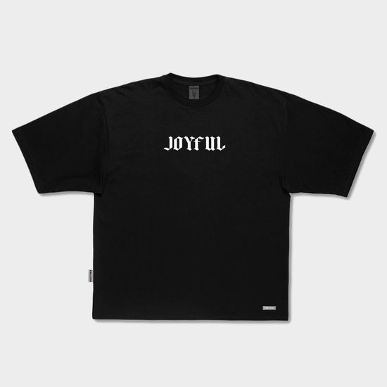 Футболка  oversize "Joyful", черный