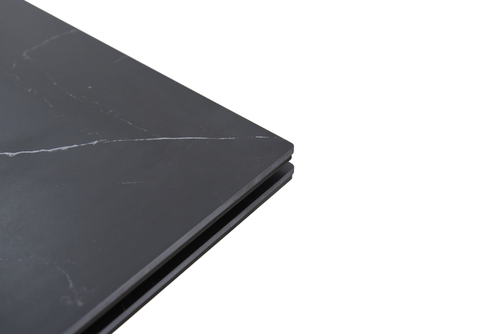 Стол Аврора Монако NEW, Керамогранит, Черный матовый муар/Greys black