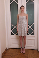 Платье из пайеток, оразноцветный