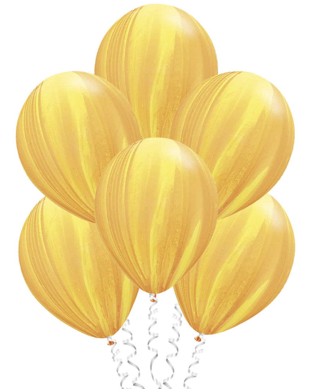 Шар с рисунком Желтый Супер агат