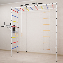 Спортивный комплекс Sv Sport П 403 (Турник/Брусья/Канат/Кольца/Лестница)