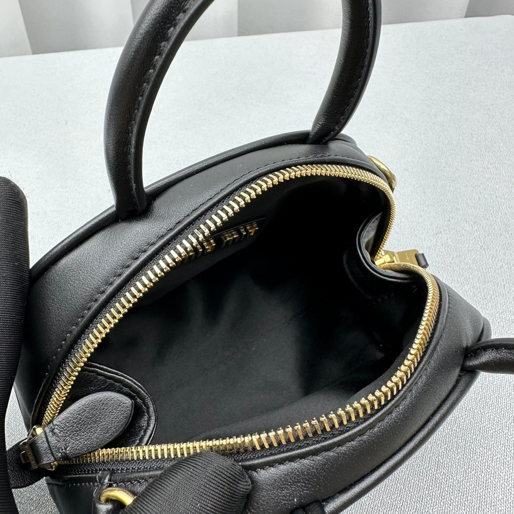 Miu Miu Leather Top-Handle Bag 18 cm