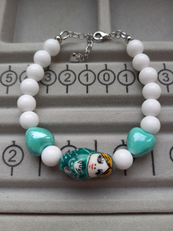 Браслет "Матрешка" бирюзовый