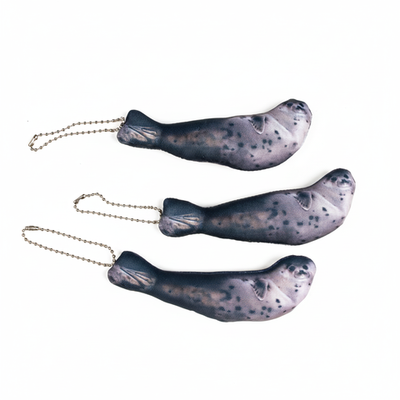 Мягкий брелок «Нерпа черная»