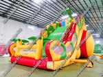 Коммерческий надувной батут-горка "Дракон" 15*7*11 м