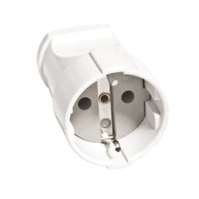Штепсельное гнездо "UNIVersal" б/з белое А 102 (20)