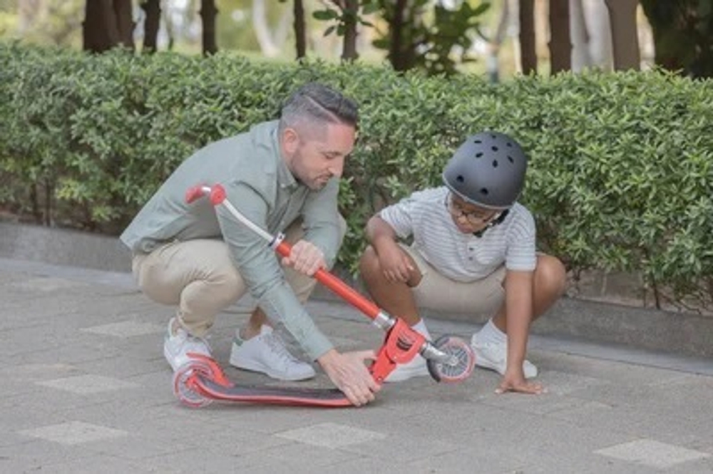 Самокат Globber Foldable Flow 125 голубой