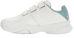 детские Кроссовки теннисные K-Swiss Court Express Strap Omni - white/nile blue/desert flower
