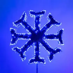 Макушка Снежинка Стандарт 75 см. для елей высотой от 6 до 8 м., синяя, Green Trees (sn-75blue)