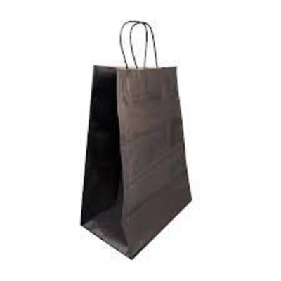 Пакет бумажный с круч. ручками 360*250*150 черный