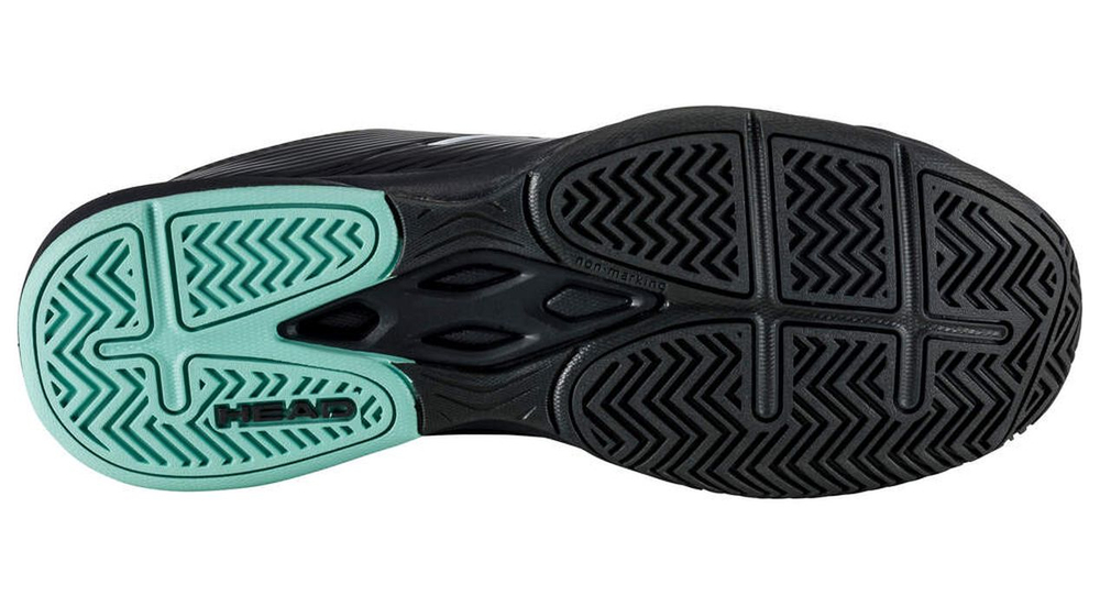 Мужские теннисные кроссовки Head Revolt Court - black/teal