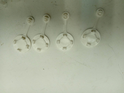 F2J3WS2W кт6 Пластиковый крепеж, защёлки и заглушки для стиральной машины LG б/у