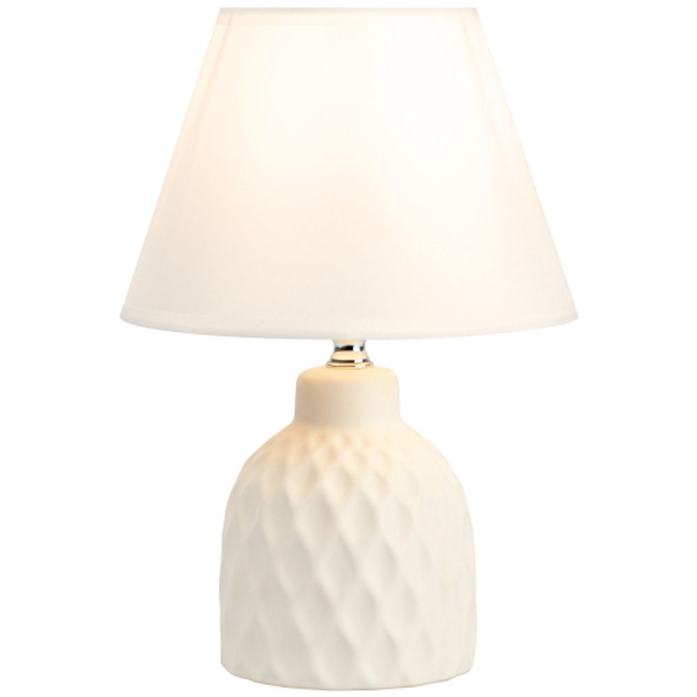 Настольная лампа Rivoli Muriel 7550-501 1 х Е14 40 Вт керамика белая с абажуром | Rivoli