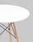 EAMES DSW D80, белый, столешница МДФ, ножки метал, массив бука