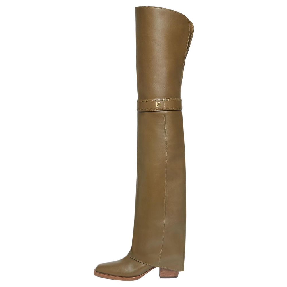 FENDI Over the knee Boots 5.5cm Women"s Green
