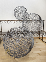 Шары металлические "Ажур" для декора сада от CAMPO Home & Garden 3 штуки