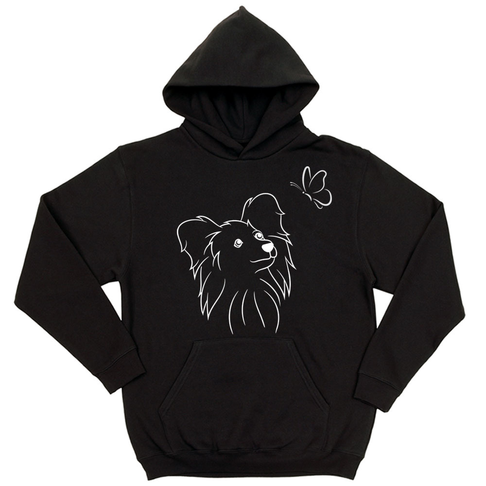 Толстовка "Папильон и бабочка"