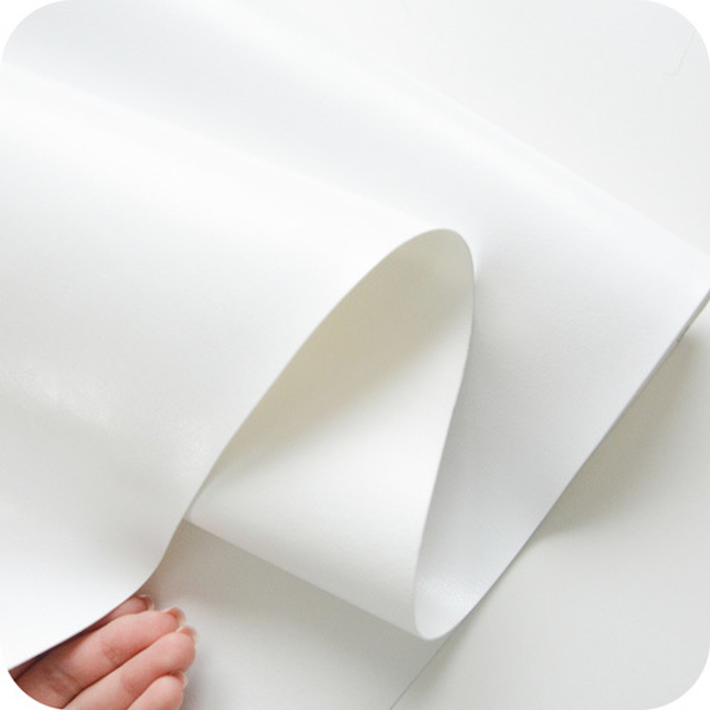 Кожзам переплетный глянцевый, белый