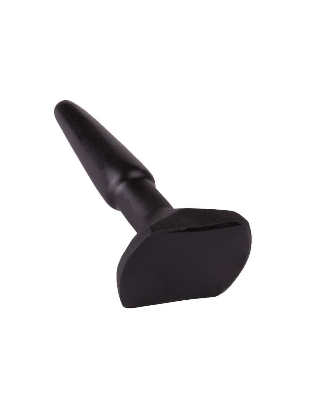 Чёрный анальный плаг на широком основании - 11,5 см. (Цвет: черный)