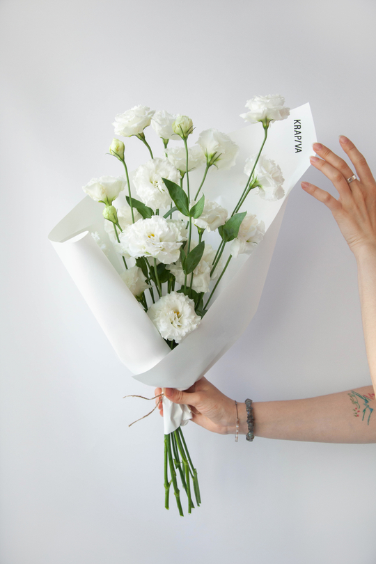 Монобукет Эустома Alissa White