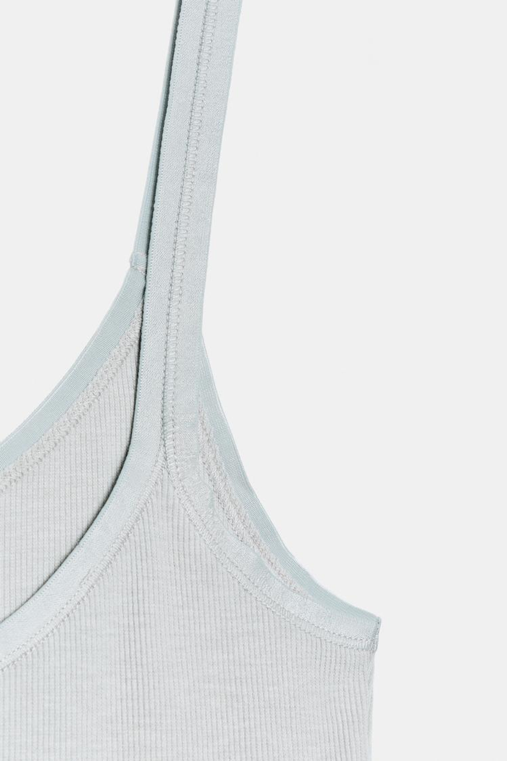 ZARA МАЙКА В РУБЧИК, ГОЛУБОЙ