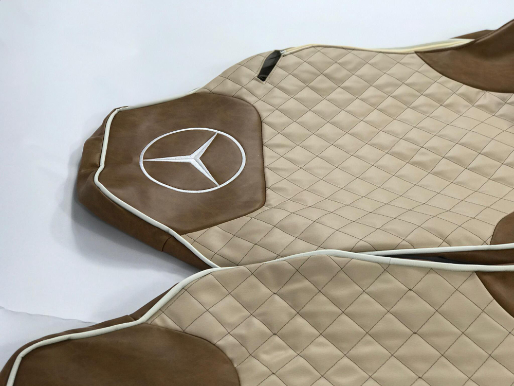 Чехлы Премиум стеганные кожаные MERCEDES MP2/MP3 2004-2013 MR41