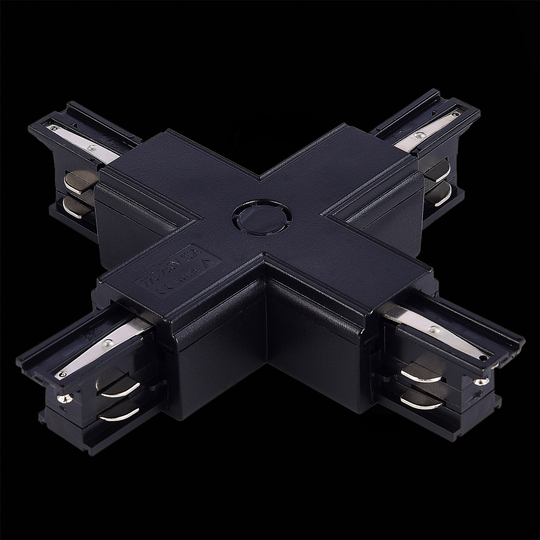 ST030.409.17 Х-образный токоподвод для трехфазного шинопровода ST-Luce Черный