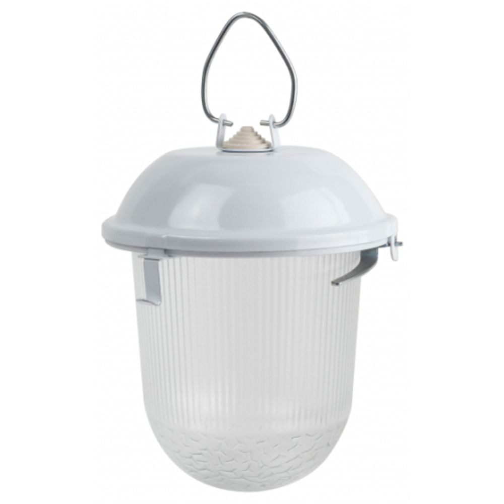 Светильник ЭРА «Желудь» НСП 41-200-001 без решетки сталь/стекло IP54 E27 max 200Вт 185х260 белый | Светильники НСП (Желуди)