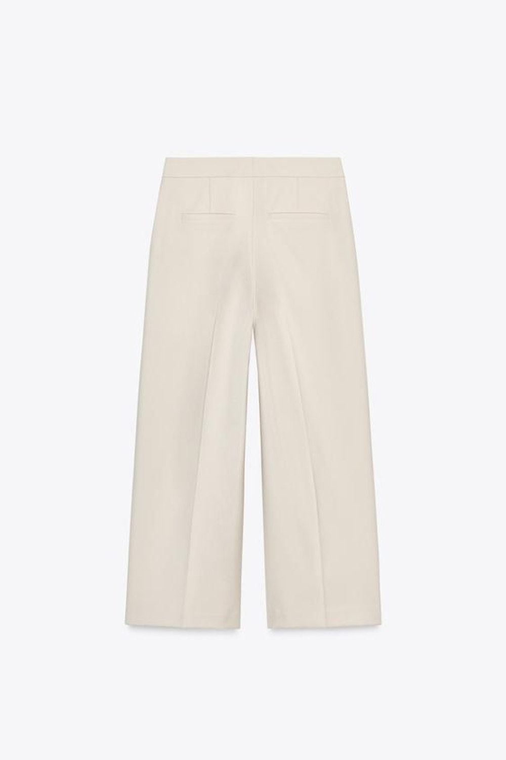 ZARA БРЮКИ-КЮЛОТЫ С ВЫСОКОЙ ПОСАДКОЙ, ПЕСОЧНЫЙ