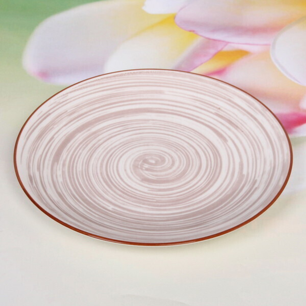 Тарелка керамическая «Тоскана» 19см кремовая