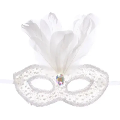 Маска карнавальная «Снежная королева», белый