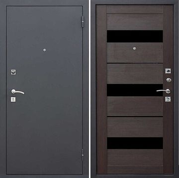 Дверь металлическая Гарда Муар Царга Темный кипарис