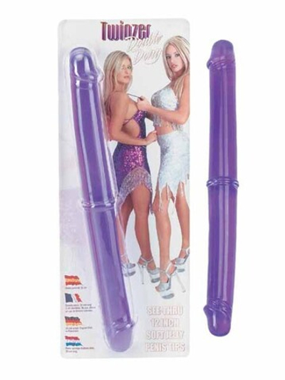 Фаллос двойной Twinzer ( 33 см , фиолетовый) (Цвет: фиолетовый)