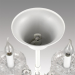 8189/8 CLASSI LN26 091 белый, металл/хрусталь Люстра E14 8*40W 220V SNOW