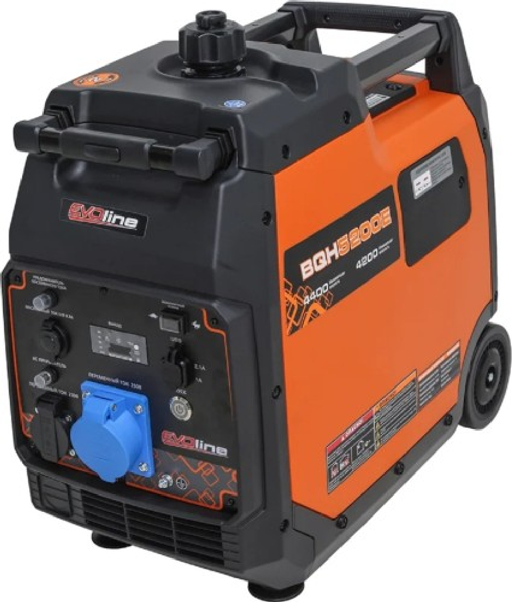 Генератор бензиновый Evoline BQH 5200 E инверторный (произведено zongshen) 1T90DF052EVO