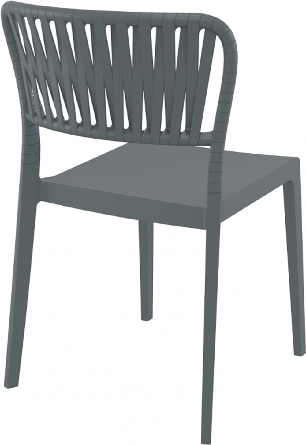 Стул пластиковый Siesta Contract Portofino, темно-серый