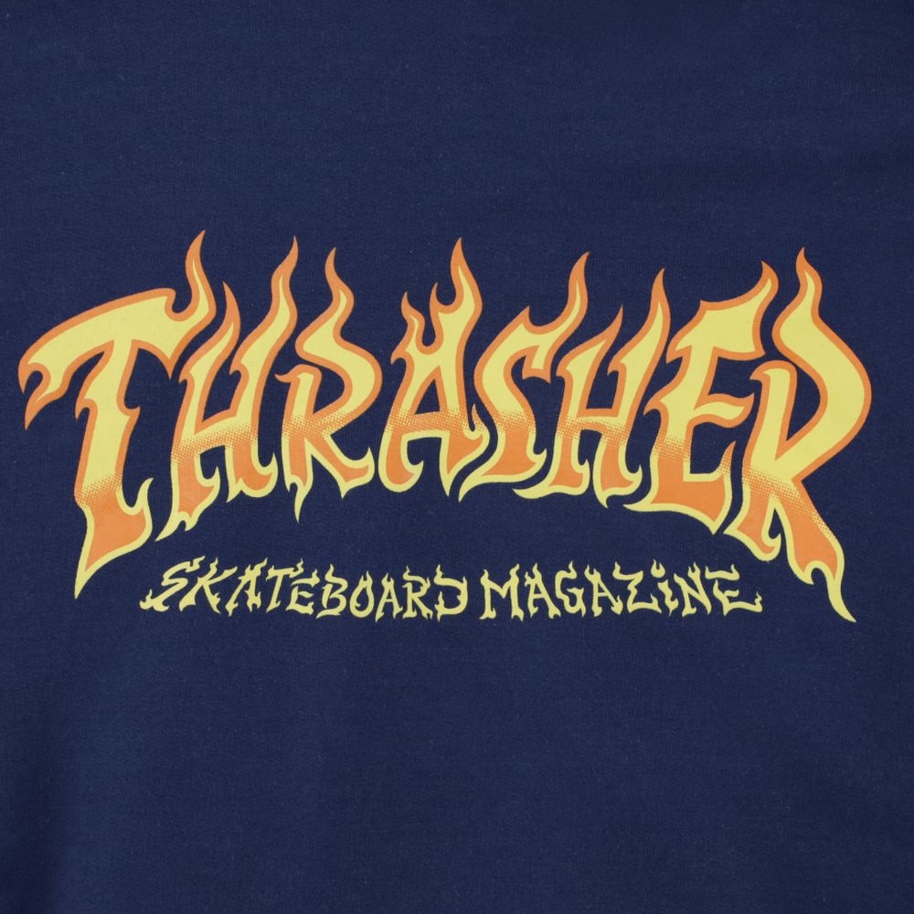 Худи Thrasher Fire Logo Hood (navy)